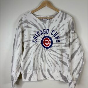Chicago Cubs Women’s Tie-Dye Sweatshirt Cotton Logo Medium